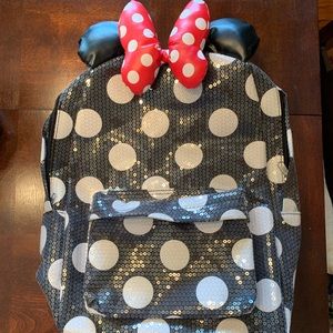 Disney Parks Minnie Mouse Sequin Backpack